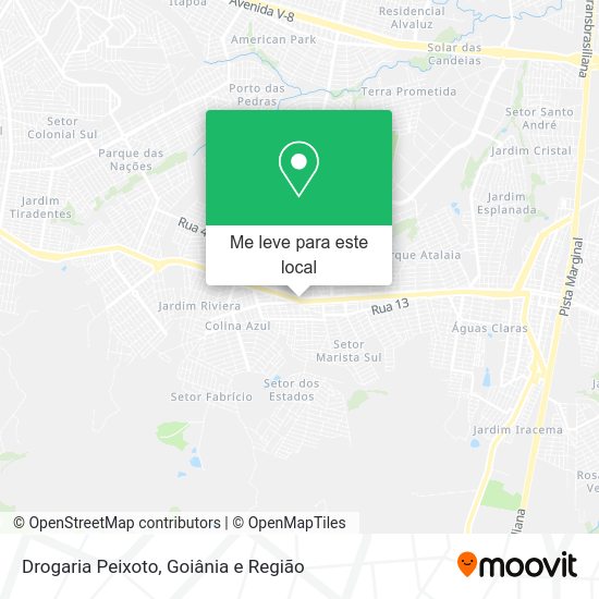 Drogaria Peixoto mapa