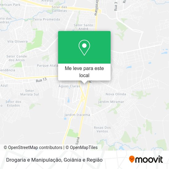 Drogaria e Manipulação mapa