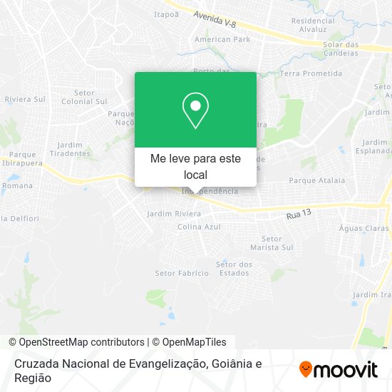 Cruzada Nacional de Evangelização mapa