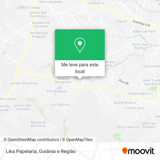 Lika Papelaria mapa