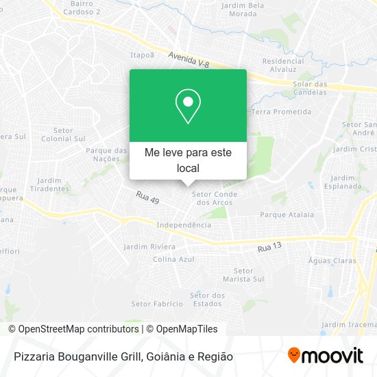 Pizzaria Bouganville Grill mapa