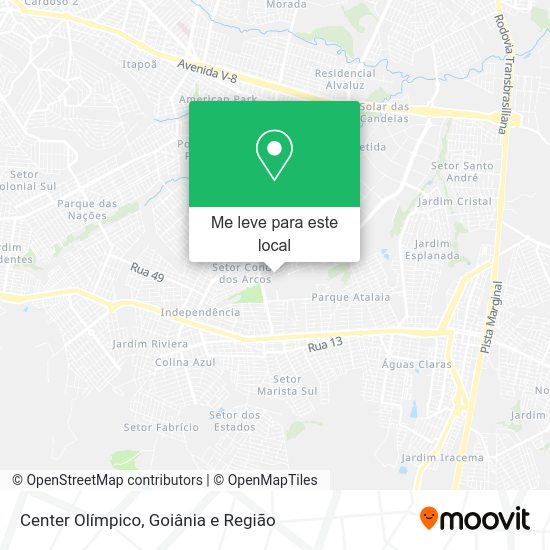 Center Olímpico mapa