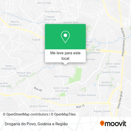 Drogaria do Povo mapa