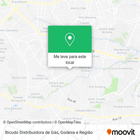 Bicudo Distribuidora de Gás mapa