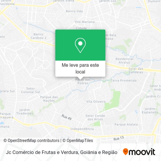 Jc Comércio de Frutas e Verdura mapa