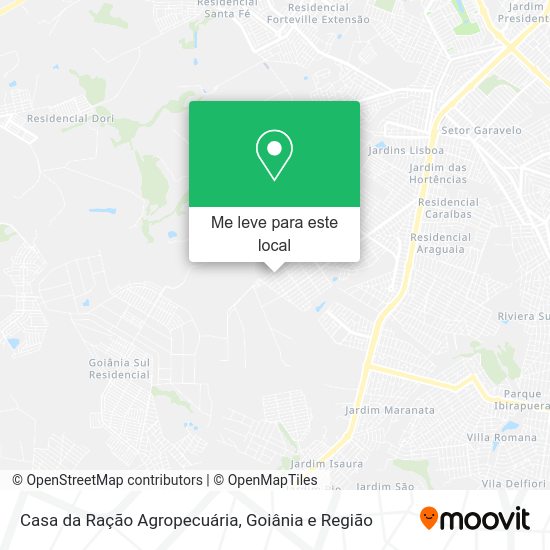 Casa da Ração Agropecuária mapa