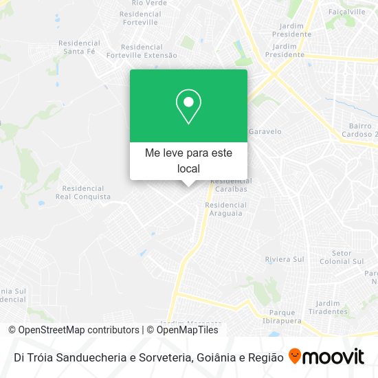 Di Tróia Sanduecheria e Sorveteria mapa