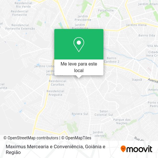 Maximus Mercearia e Conveniência mapa