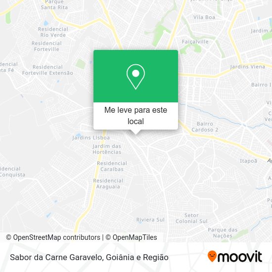 Sabor da Carne Garavelo mapa