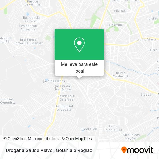 Drogaria Saúde Viável mapa
