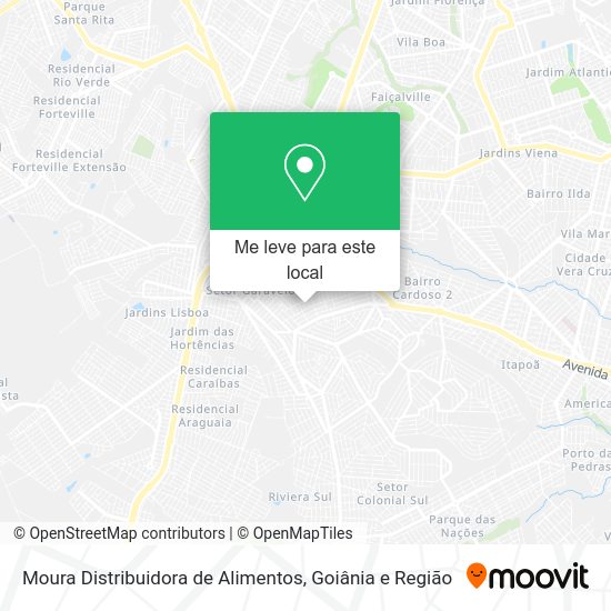 Moura Distribuidora de Alimentos mapa
