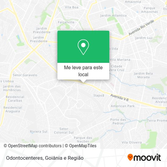 Odontocenteres mapa