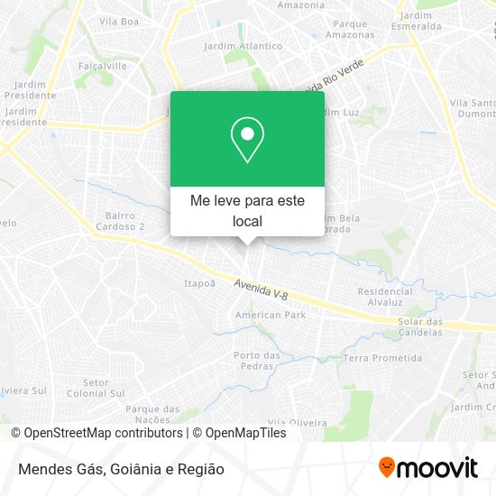 Mendes Gás mapa