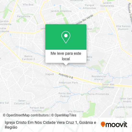 Igreja Cristo Em Nós Cidade Vera Cruz 1 mapa
