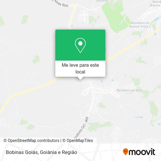 Bobinas Goiás mapa