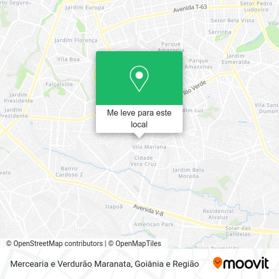 Mercearia e Verdurão Maranata mapa