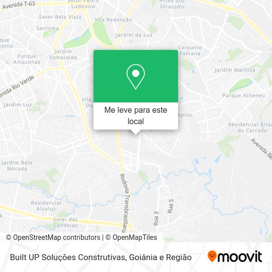 Built UP Soluções Construtivas mapa