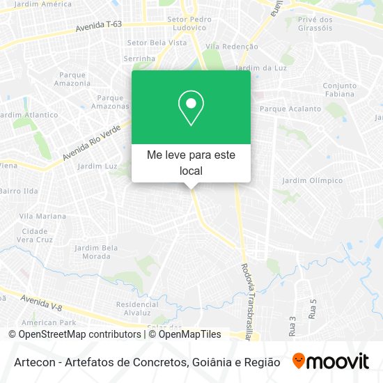 Artecon - Artefatos de Concretos mapa