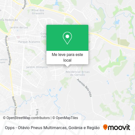 Opps - Otávio Pneus Multimarcas mapa