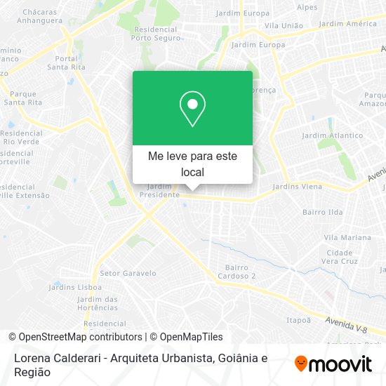 Lorena Calderari - Arquiteta Urbanista mapa