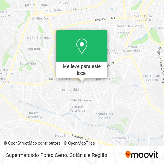 Supermercado Ponto Certo mapa