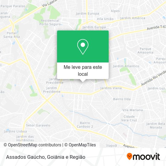 Assados Gaúcho mapa
