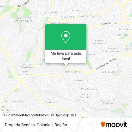 Drogaria Benfica mapa