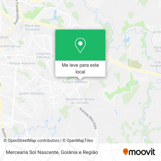 Mercearia Sol Nascente mapa