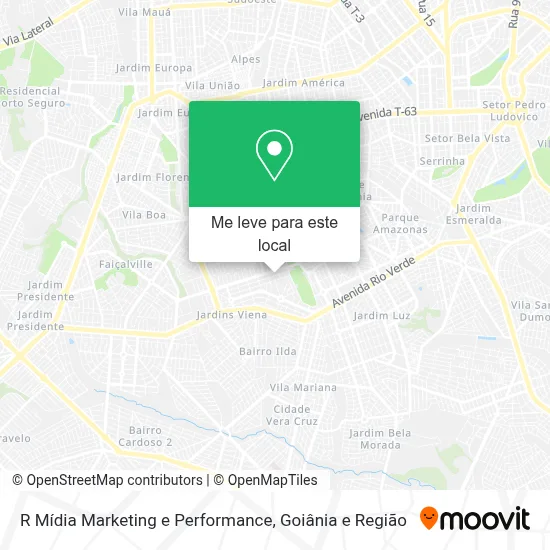 R Mídia Marketing e Performance mapa