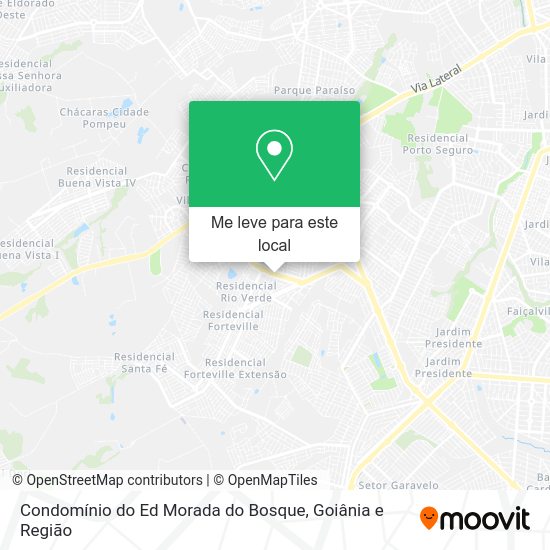 Condomínio do Ed Morada do Bosque mapa