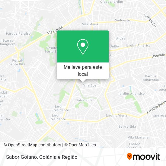 Sabor Goiano mapa