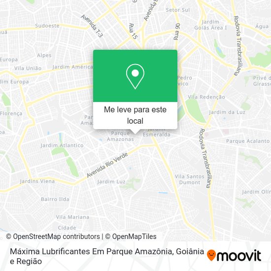 Máxima Lubrificantes Em Parque Amazônia mapa