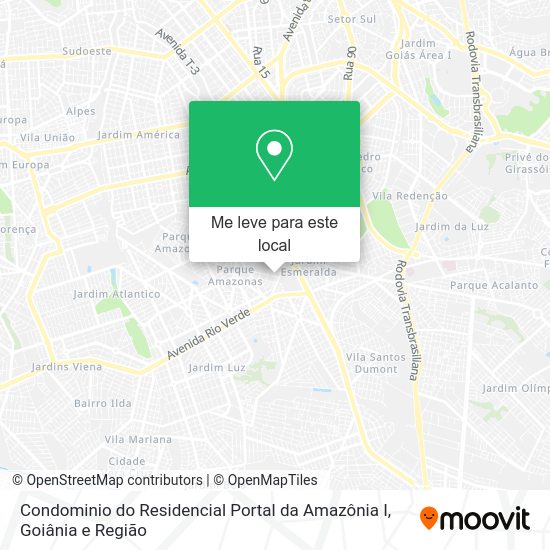 Condominio do Residencial Portal da Amazônia I mapa