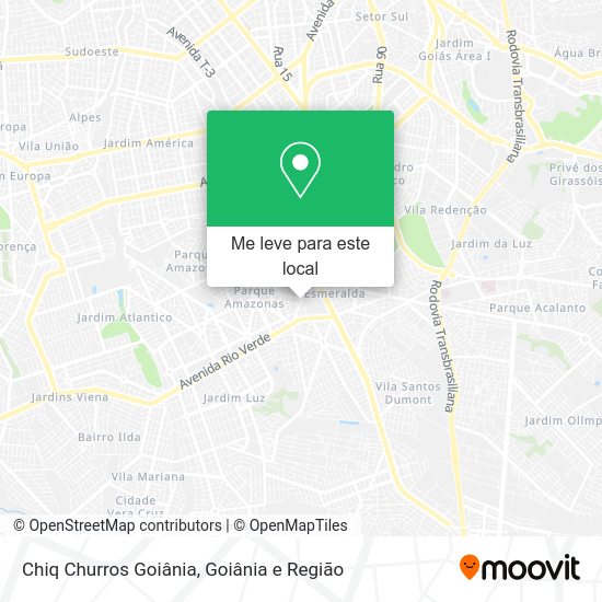 Chiq Churros Goiânia mapa