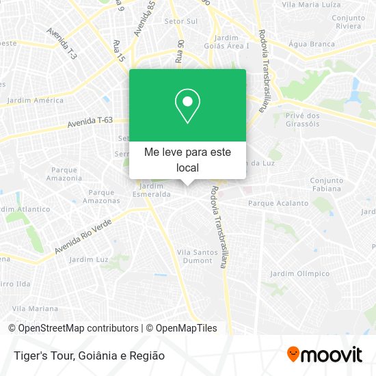 Tiger's Tour mapa