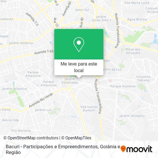 Bacuri - Participações e Empreendimentos mapa