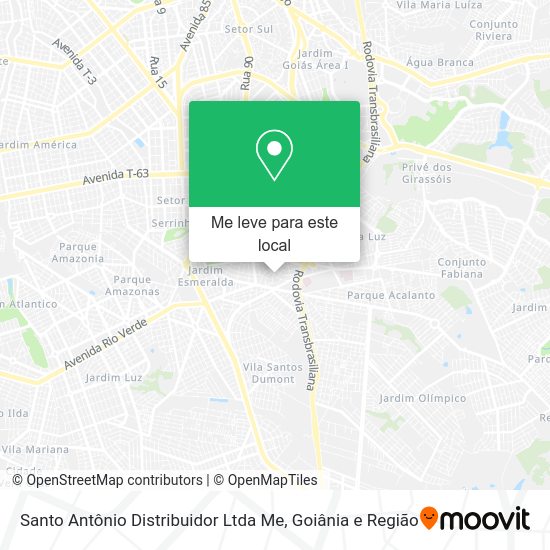 Santo Antônio Distribuidor Ltda Me mapa