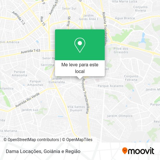 Dama Locações mapa