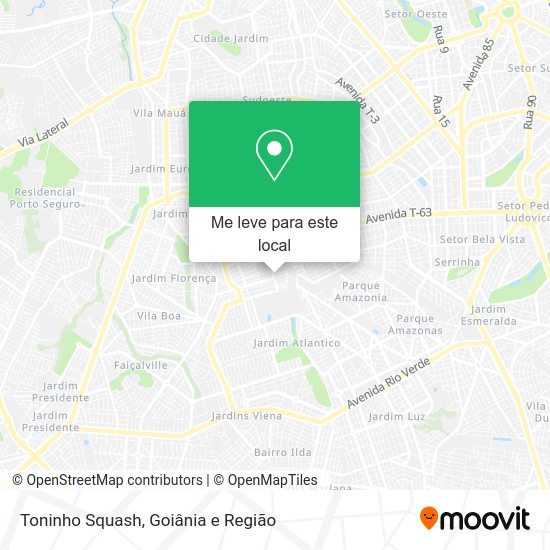 Toninho Squash mapa