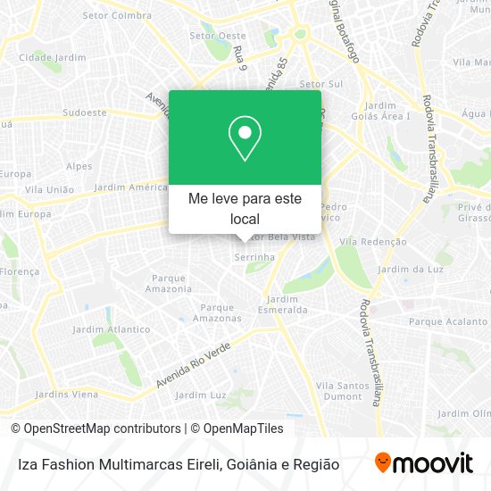 Iza Fashion Multimarcas Eireli mapa