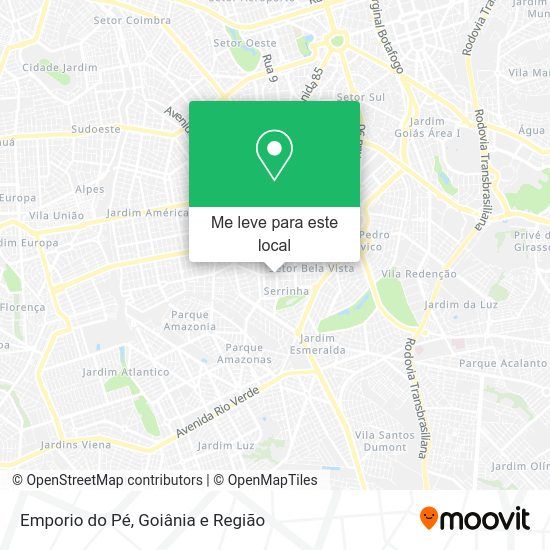 Emporio do Pé mapa