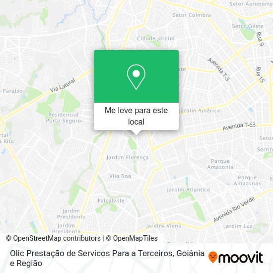 Olic Prestação de Servicos Para a Terceiros mapa