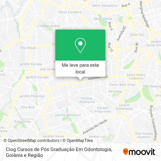 Ciog Cursos de Pós Graduação Em Odontologia mapa
