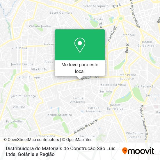 Distribuidora de Materiais de Construção São Luís Ltda mapa