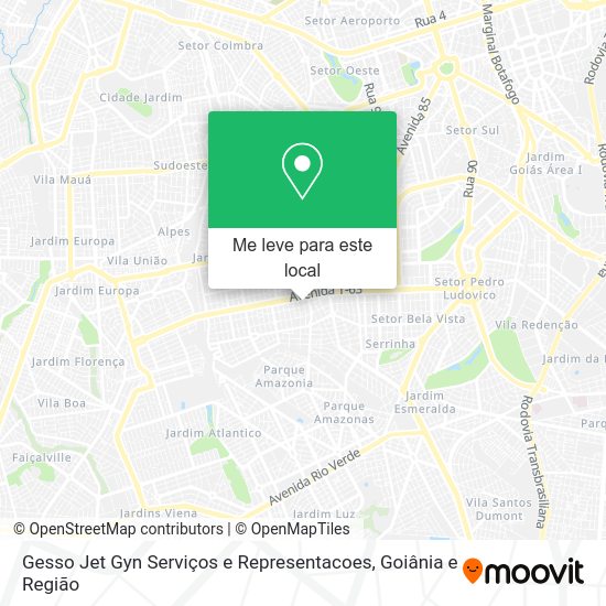 Gesso Jet Gyn Serviços e Representacoes mapa