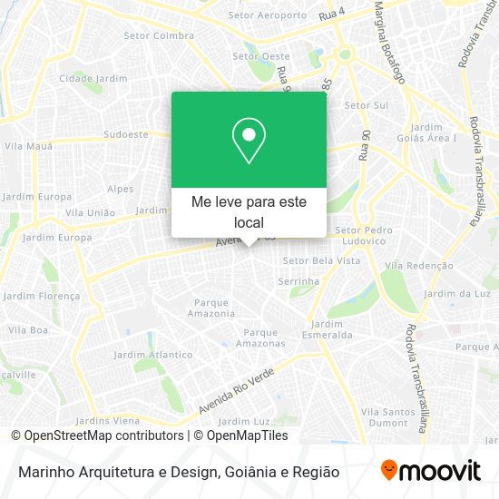 Marinho Arquitetura e Design mapa