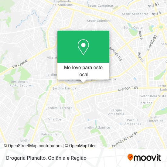Drogaria Planalto mapa