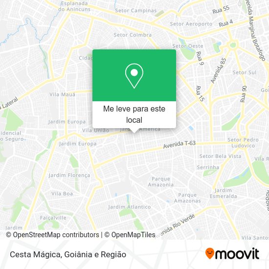 Cesta Mágica mapa