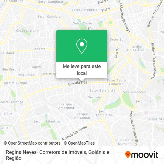 Regina Neves- Corretora de Imóveis mapa