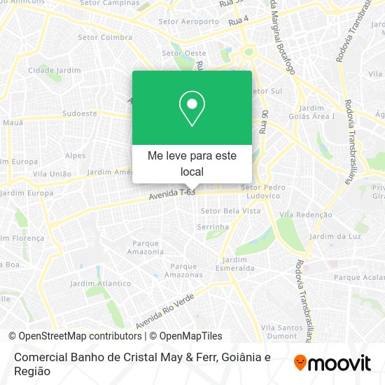 Comercial Banho de Cristal May & Ferr mapa